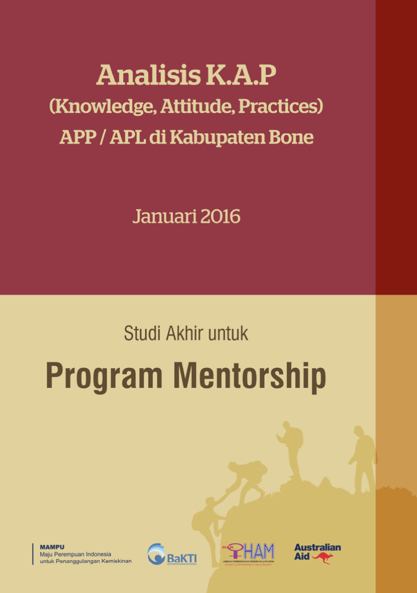 Analisis K.A.P (Knowledge, Attitude, Practices) APP/APL di Kota Bone