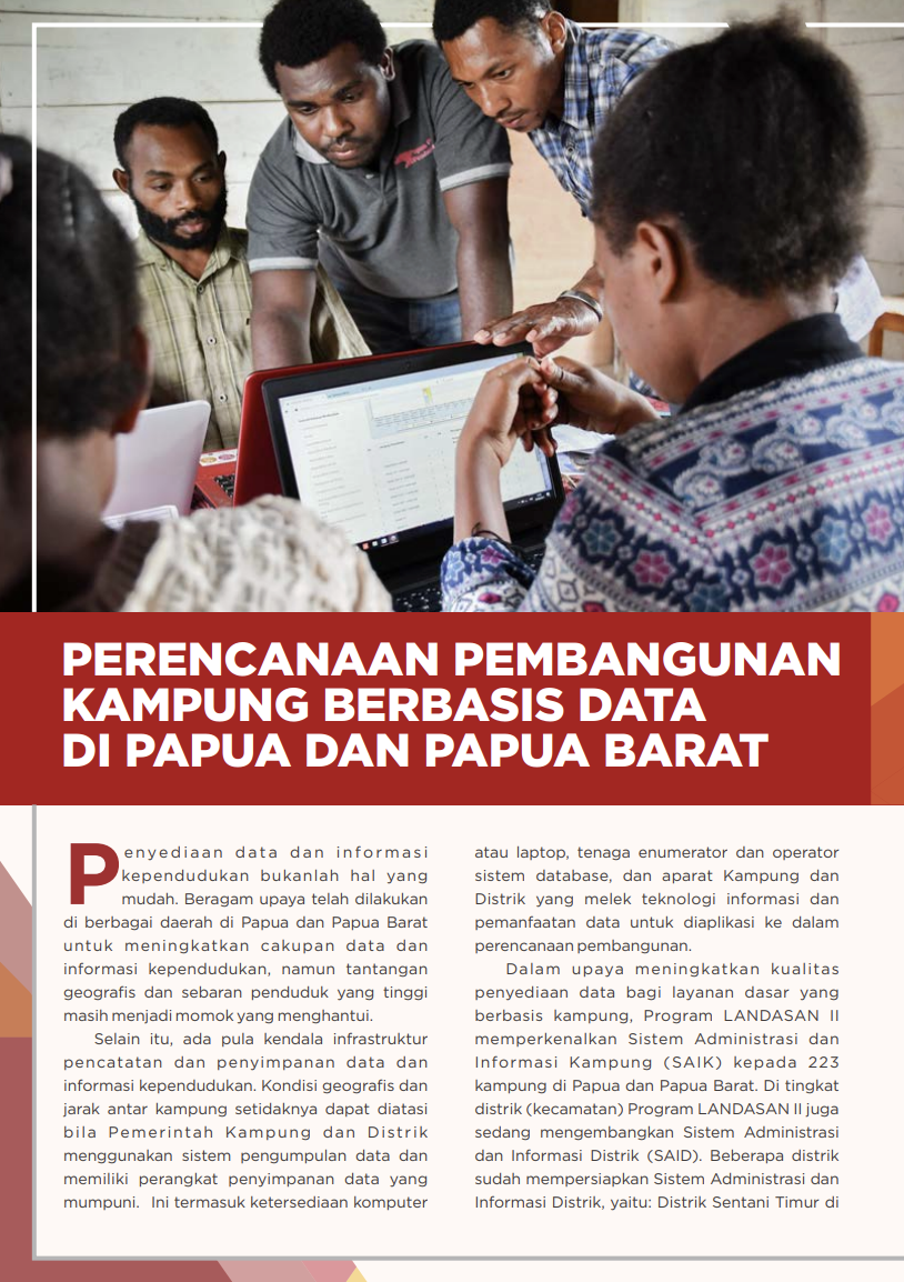 Perencanaan Pembangunan Kampung Berbasis Data di Papua dan Papua Barat